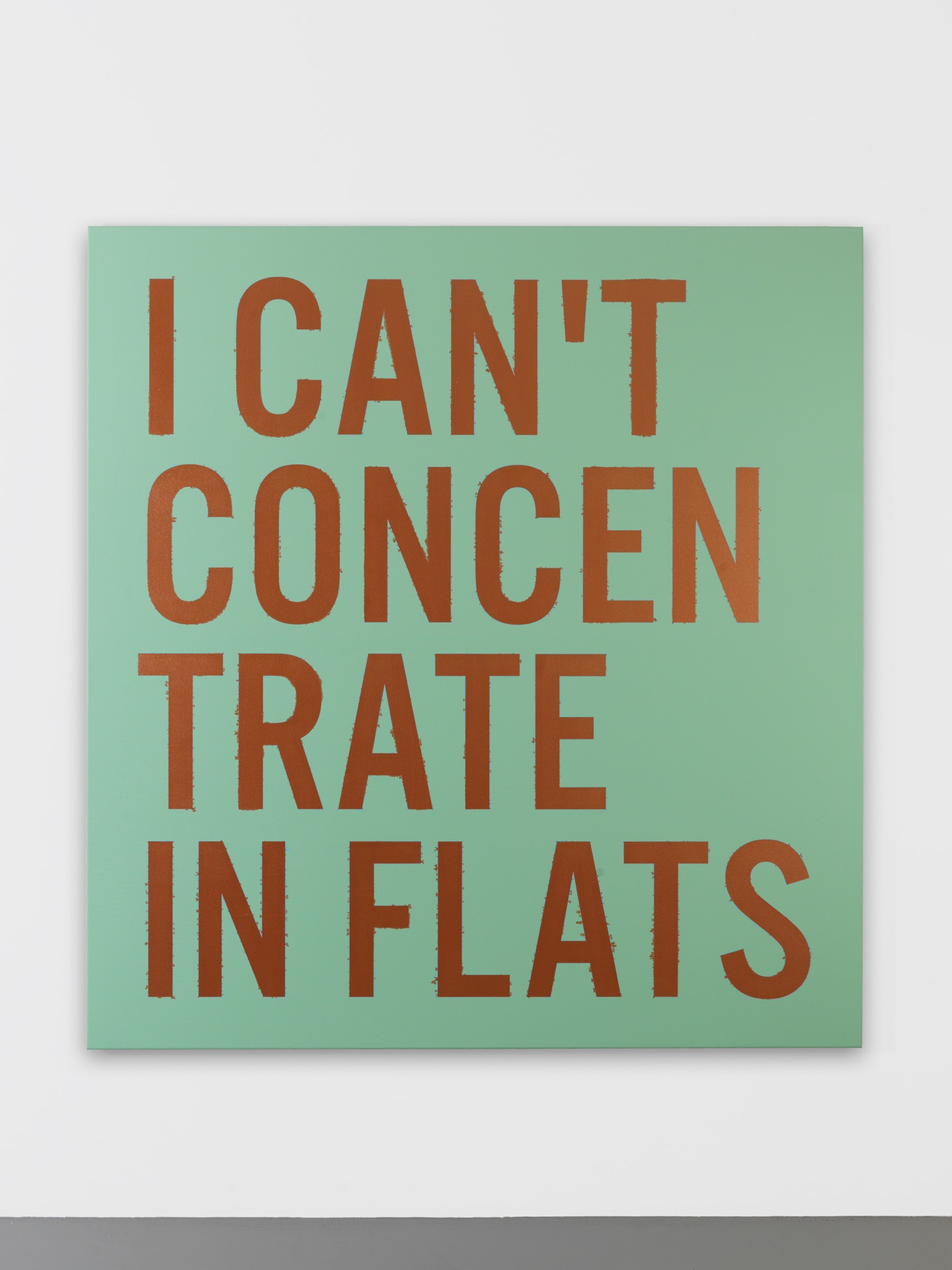 I can’t concentrate in flats